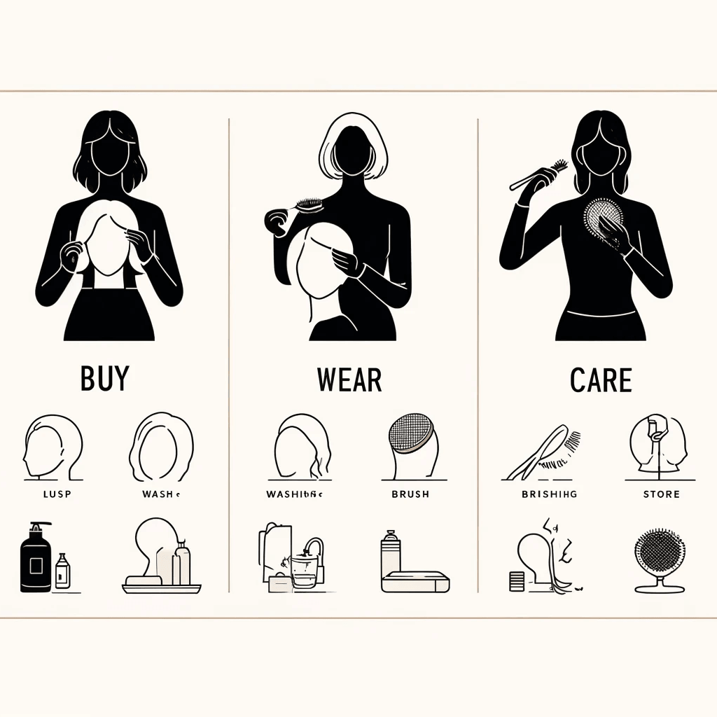 The Guide to buy, wear and care wigs
