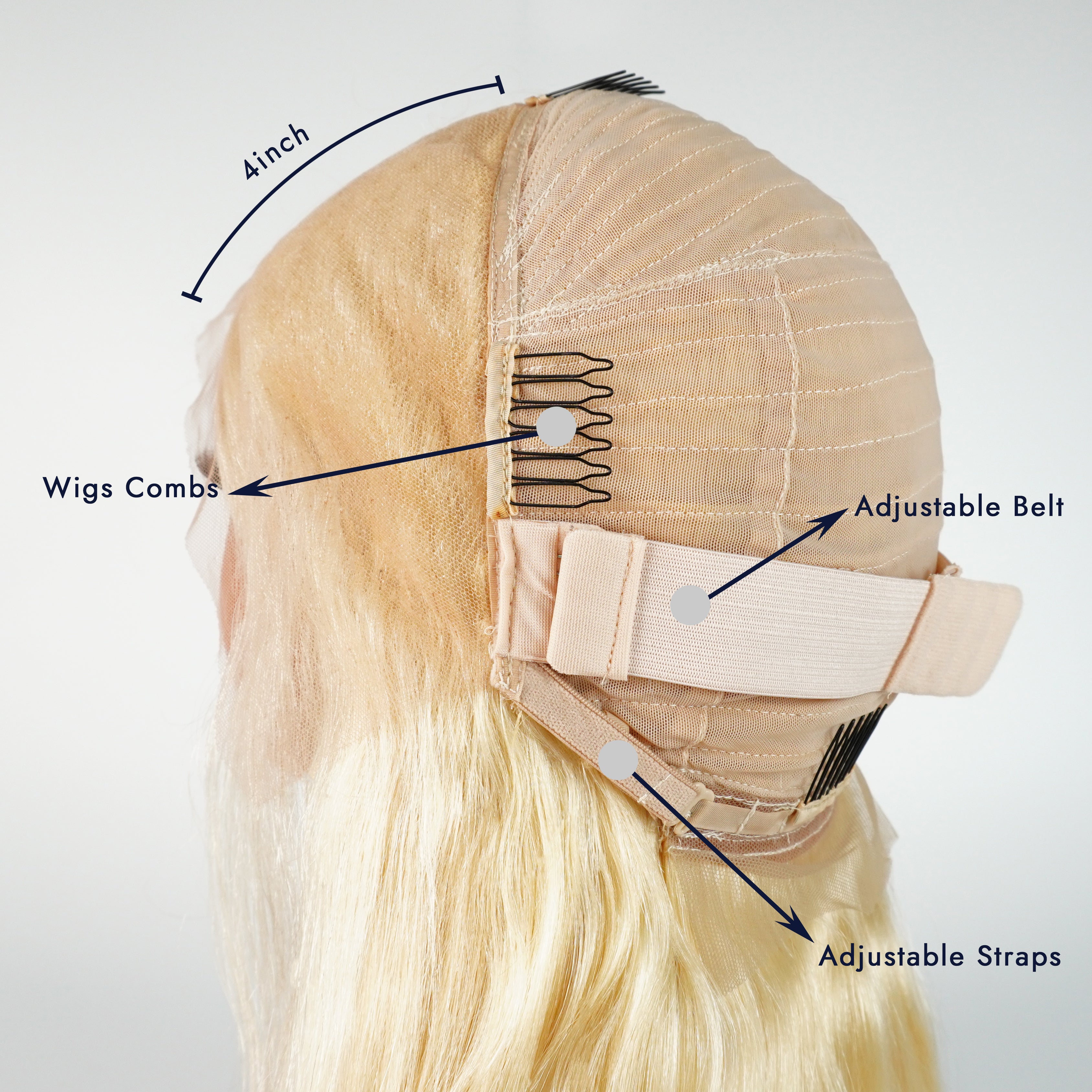 Raw 613 Blonde 5x5 HD Lace Closure Wig